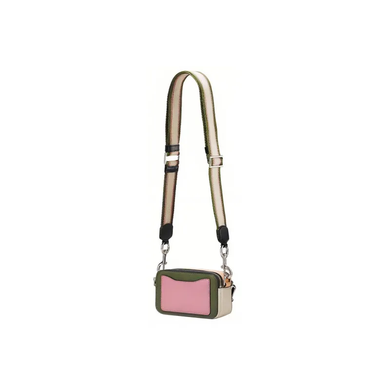 MARC JACOBS Snapshot Leather Crossbody Bag, Shoulder Bag Women's Green-2