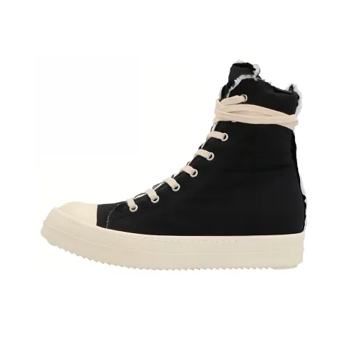 Rick Owens DRKSHDW Skateboard Shoes Women's High-Top Black