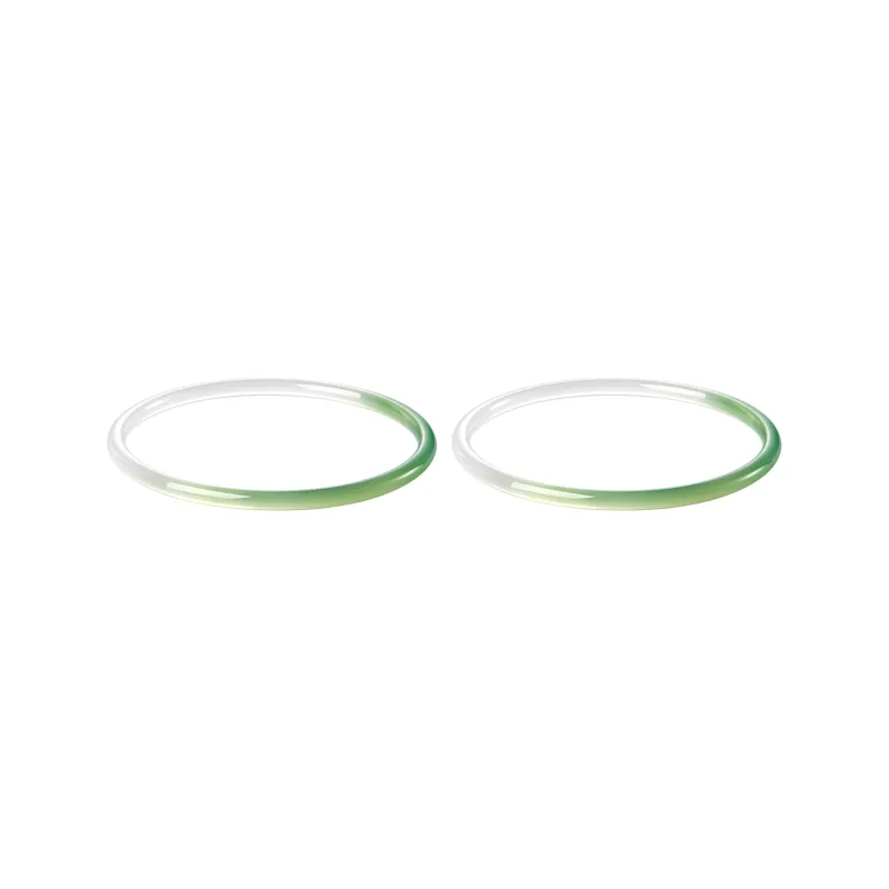 ZEGL Chalcedony Bangles Women's Green Pink Blue-1