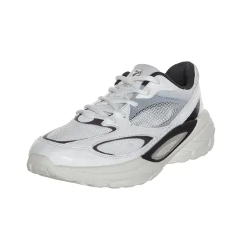 Erke Crane Feather Millennium Cushioning Wear-Resistant Low-Top Running Shoes Women's White Black