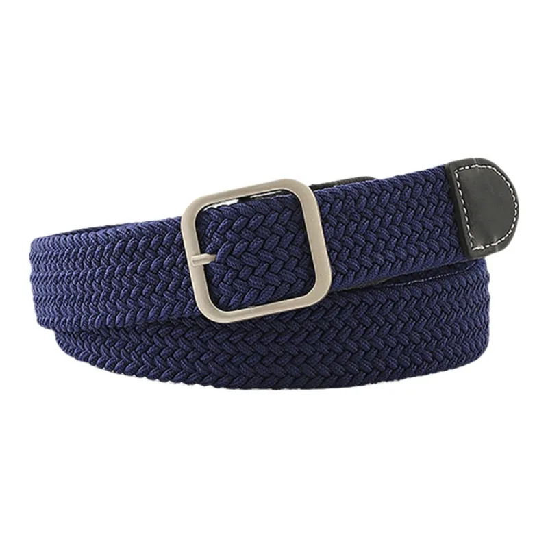 US8ACC Students Stretch Woven Jeans With Men's Casual Shoes Canvas Belt And Buckle Perfect For Gifting Belt Unisex-2