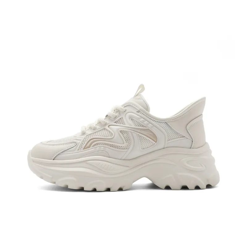 BELLE Low-Top Chunky Sneakers Women's Beige-0