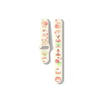 Biaodaige Watch Bands 46mm Unisex RM-12 Reverse Buckle Squirrel Silicone Strap