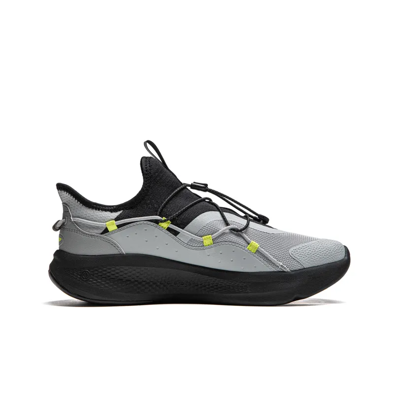 LiNing Cloud Ease Slip On Low Top Casual Shoes Men's Mist Gray-1