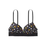 Black daisy print