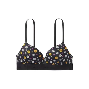 VICTORIA'S SECRET Bra Women's Black Small Daisy Print