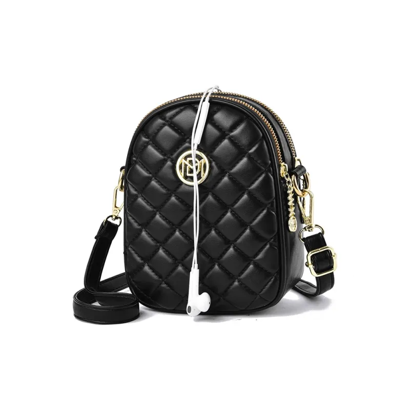 Weymond PU Shoulder Bag Crossbody Bag With Cell Phone Pouch Regular Women's White/Black-2