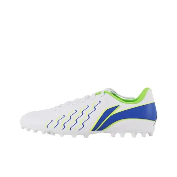 LiNing MG Rubber Short Studs Cushioning, Slip Resistant, And Abrasion Resistant Soccer Shoes Men's White