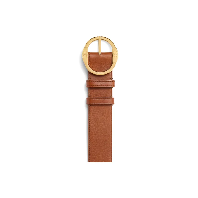CELINE Large Twin Triomphe Belt In Vintage Calfskin-2