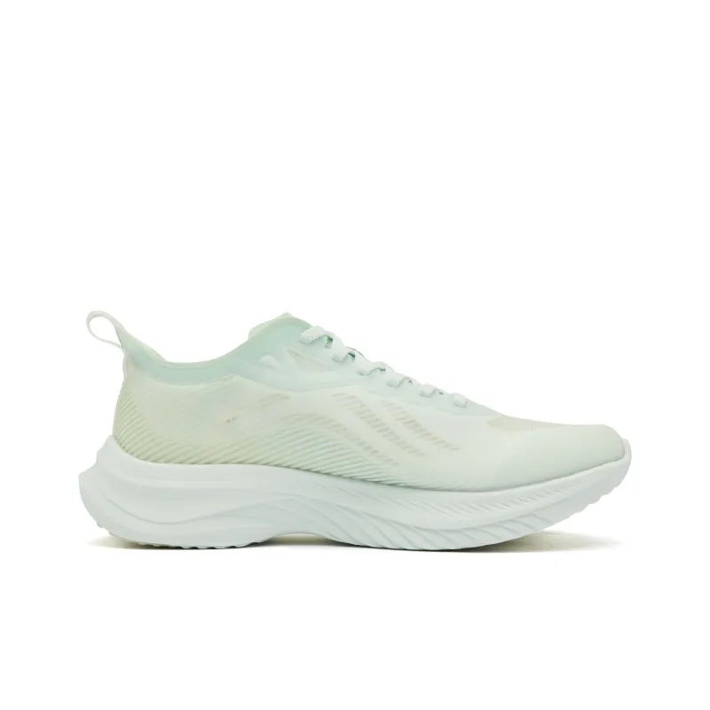 QIAODAN Light Speed 4.0PLUS Running Shoes Women's Low Top Light Transparent Green Celadon-1