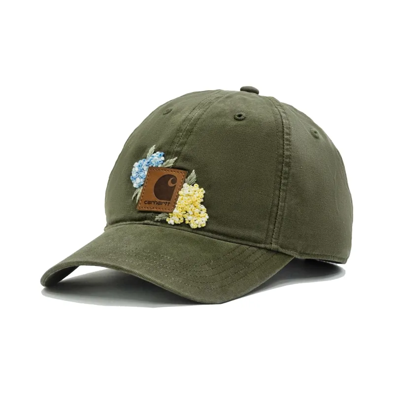 Carhartt Cotton Baseball Caps Unisex Army Green-0