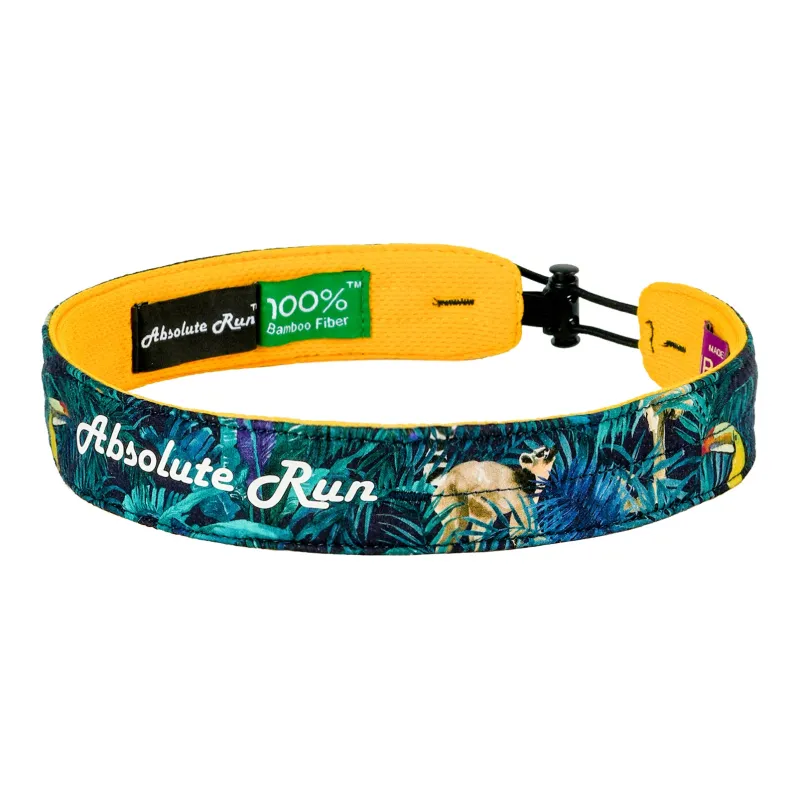 Absolute Run Sweatbands Elastic Moisture-Wicking Antibacterial Running Fitness Yoga Pilates 58±4cm Unisex-1