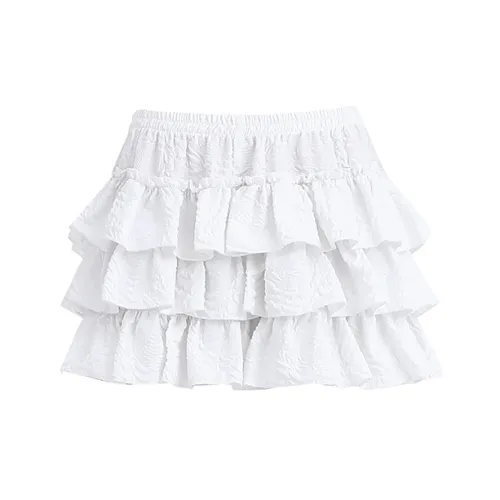 ZAZN Casual Short Skirts Women's White