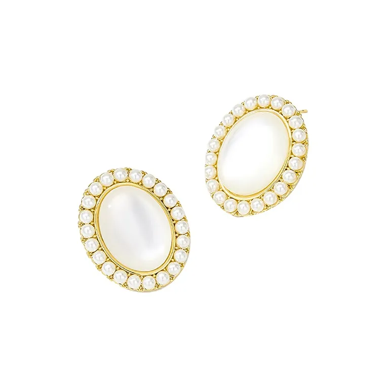 DAN DREAM Colored Glaze Stud Earrings Women's-7