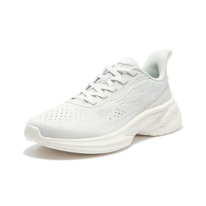 361° Blade Edge Cushioning, Slip Resistant, And Abrasion Resistant Low Top Running Shoes Women's Gray White-1