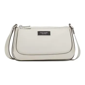 Kate Spade Sam Recycled Nylon Shoulder Bag, Crossbody Bag Medium Size Women's White