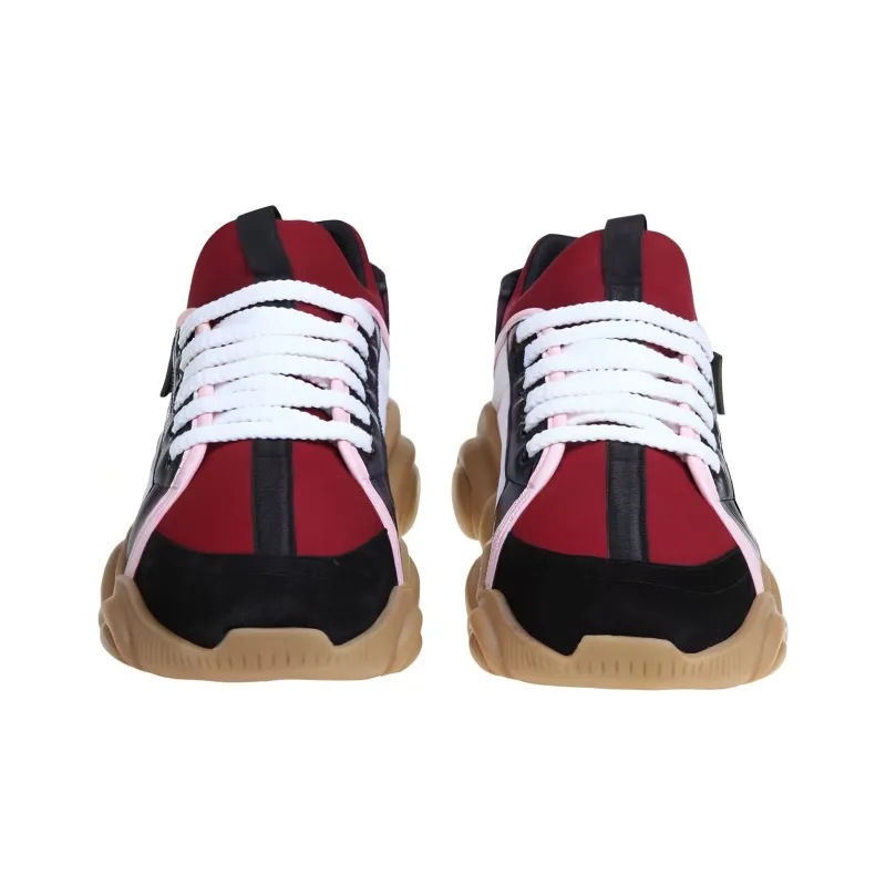 MOSCHINO Low-Top Casual Shoes Men's Red White-2