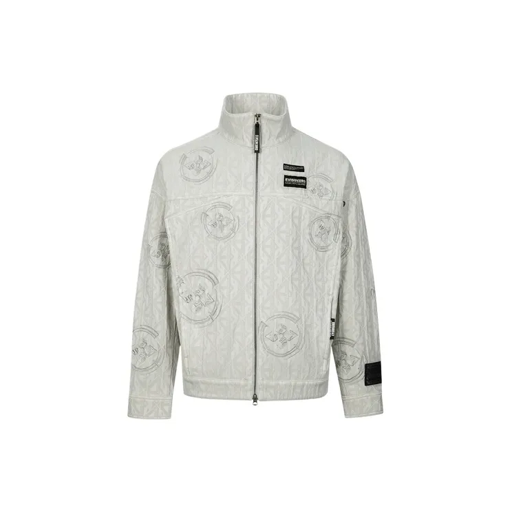 EVISU Denim Jackets Men Apricot All Over Print-3