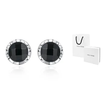 HOLLY RYAN Chalcedony Ins Normcore Style Unisex Stud Earrings Unisex