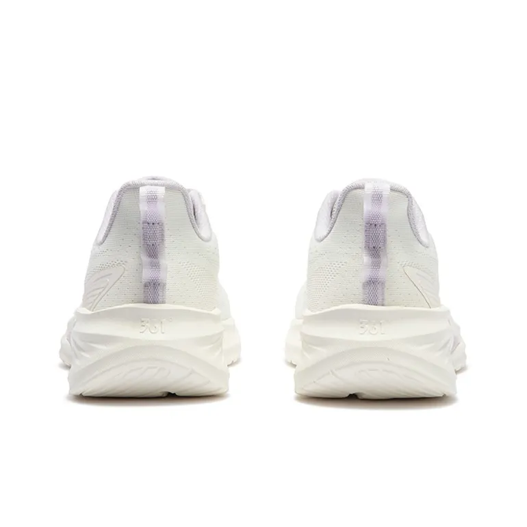 361° Blade Edge Cushioning, Slip Resistant, And Abrasion Resistant Low Top Running Shoes Women's White Purple-3