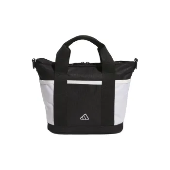 Adidas Recycled Polyester Plain Weave Fabric Tote Bag Shopping Bag Handbag Women's Black & White