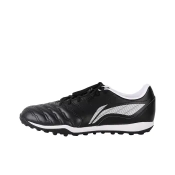 LiNing TF Rubber Broken Studs Cushioning, Slip Resistant, And Abrasion Resistant Soccer Shoes Men's Black