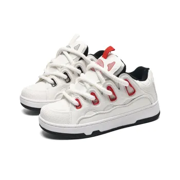 ABCIO Slip-Resistant Breathable Low-Top Skateboard Shoes Women's Mismatched