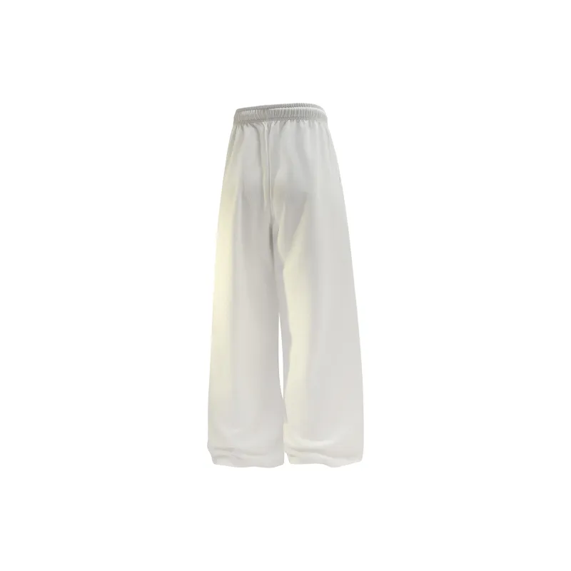 GWAF Classic Basic Solid Color Versatile Minimalist Style Drawstring Lace Up Casual Straight Fit Pants Unisex-27
