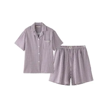 MEITENG Pajama Set Summer Women's Light Purple