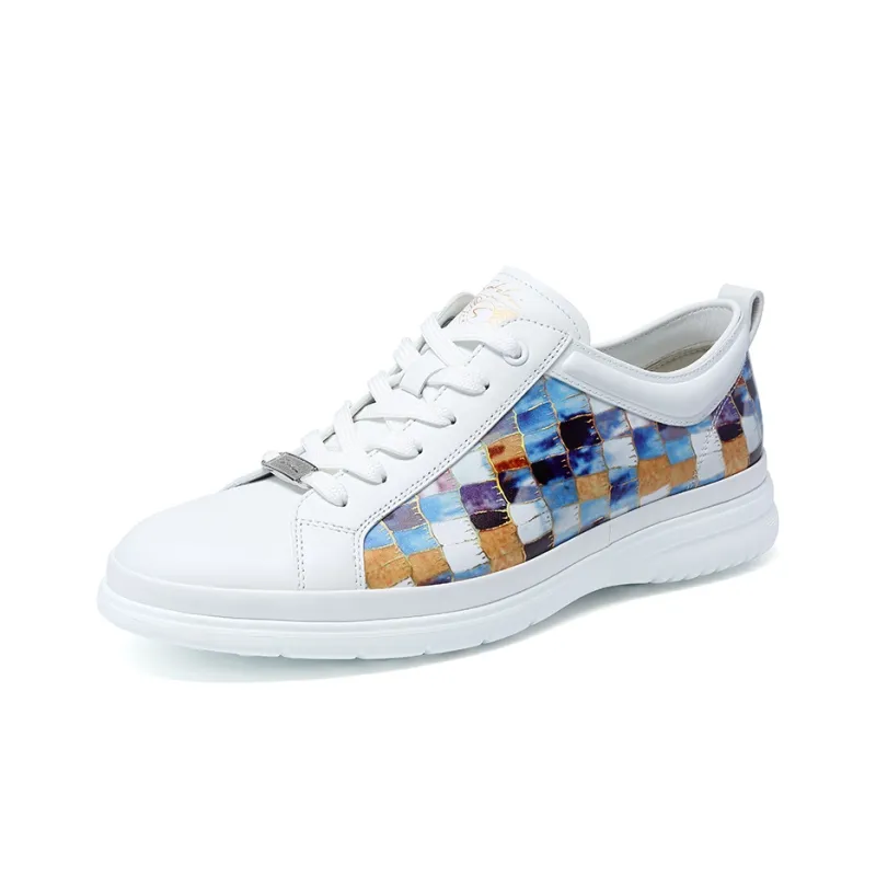 Satchi Stylish Skateboarding Shoes Men's White 3CM-1
