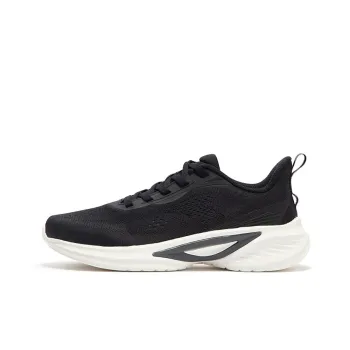 361° Blade Edge Cushioning, Slip Resistant, Abrasion Resistant, Breathable Low Top Running Shoes Women's Black Gray