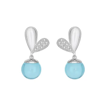 DOWER&HALL Chalcedony Earrings Women's