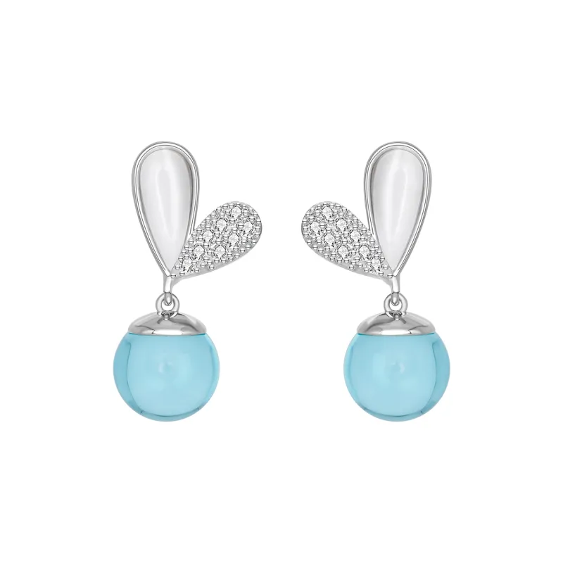 DOWER&HALL Chalcedony Earrings Women's-0