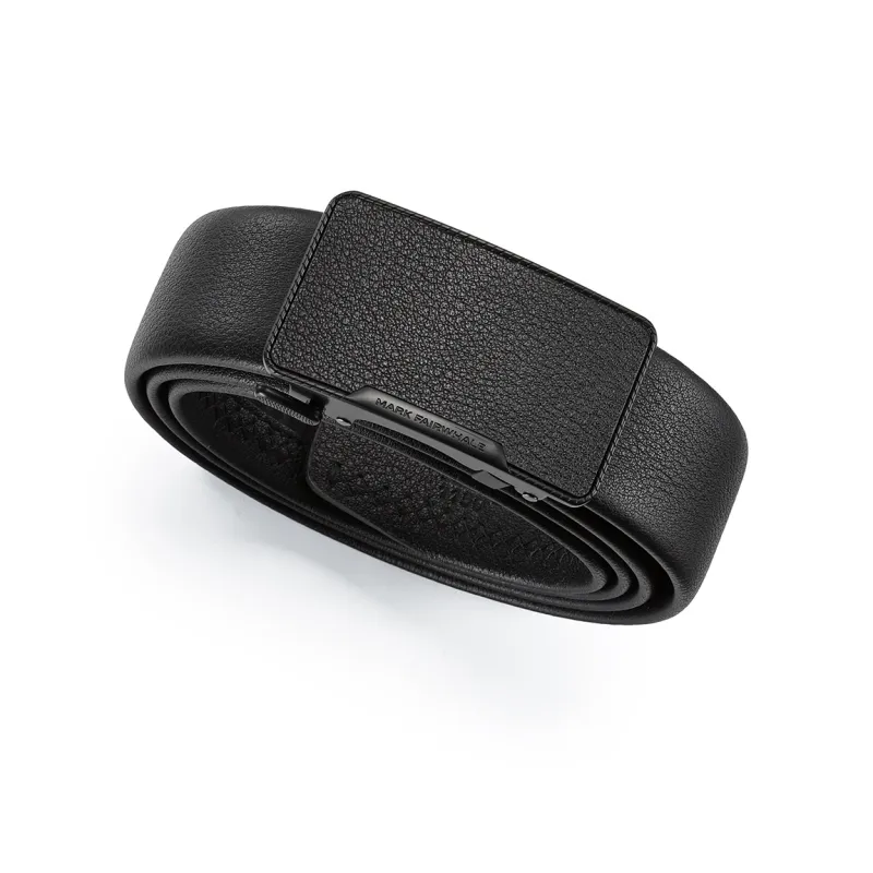 FAIRWHALE Business Office Style Automatic Buckle Top Grain Cow Leather Genuine Leather Belt Belt Men's Width 3.5CM-2
