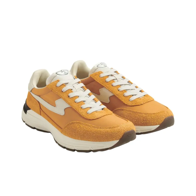 Stepney Workers Club Wear-Resistant Low-Top Casual Shoes Unisex Yellow Beige-1