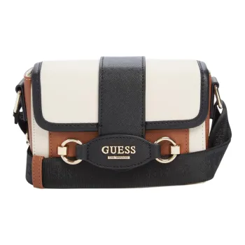 GUESS Blended Material Shoulder Bag Crossbody Bag Unisex Brown & Multicolor