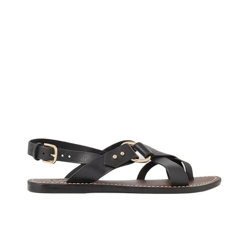 SOEUR Florence Leather Sandals-1