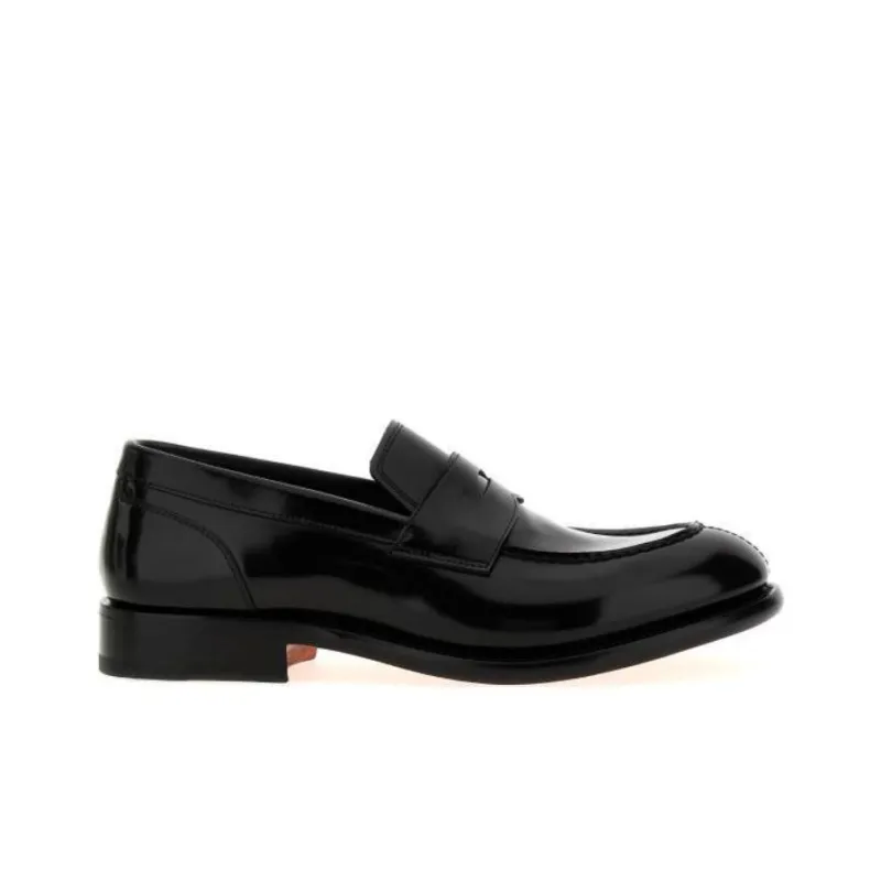 Santoni Loafers Men Black-1