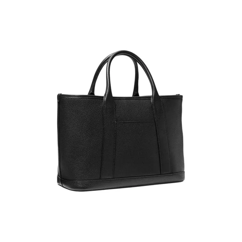 MICHAEL KORS Litchi Grain Leather Shoulder Bag, Crossbody Bag, Handbag Medium Size Women's Black-1