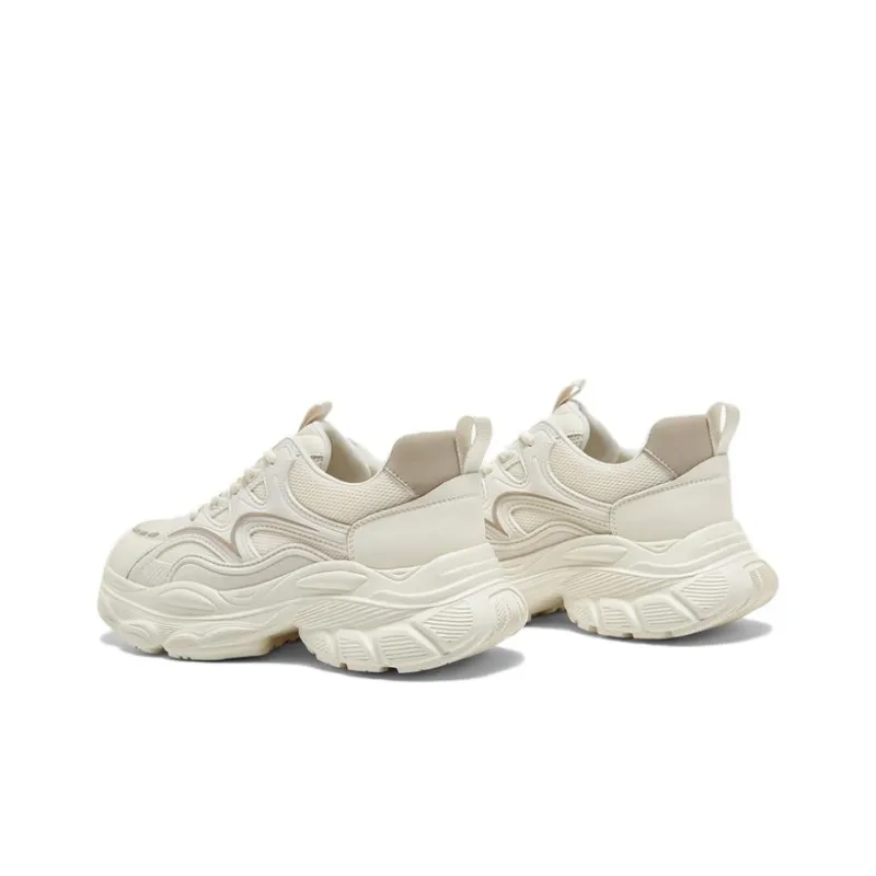 BASTO Low Top Solid Color Versatile Preppy Commute Comfortable Anti Slip And Wear Resistant Chunky Sneakers Women's-2