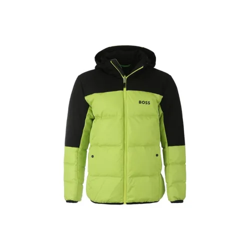 HUGO BOSS Down Jackets Men Fluorescent Green