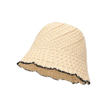 EEEENO Paper Reed Bucket Hats Unisex