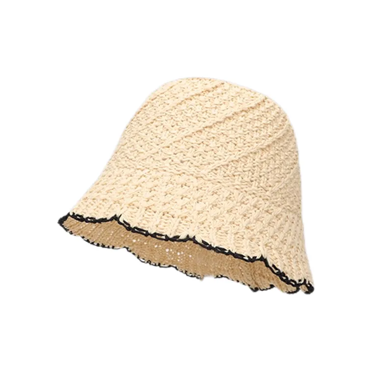EEEENO Paper Reed Bucket Hats Unisex-0