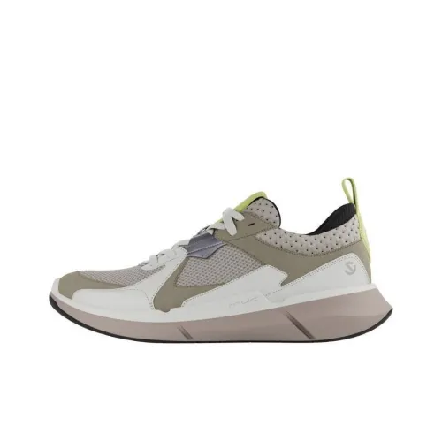 Ecco Low Top Casual Shoes Men's Gray Green