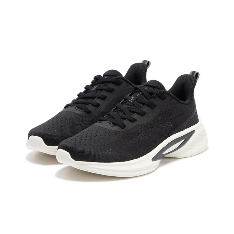361° Blade Edge Cushioning, Slip Resistant, Abrasion Resistant, Breathable Low Top Running Shoes Women's Black Gray-2