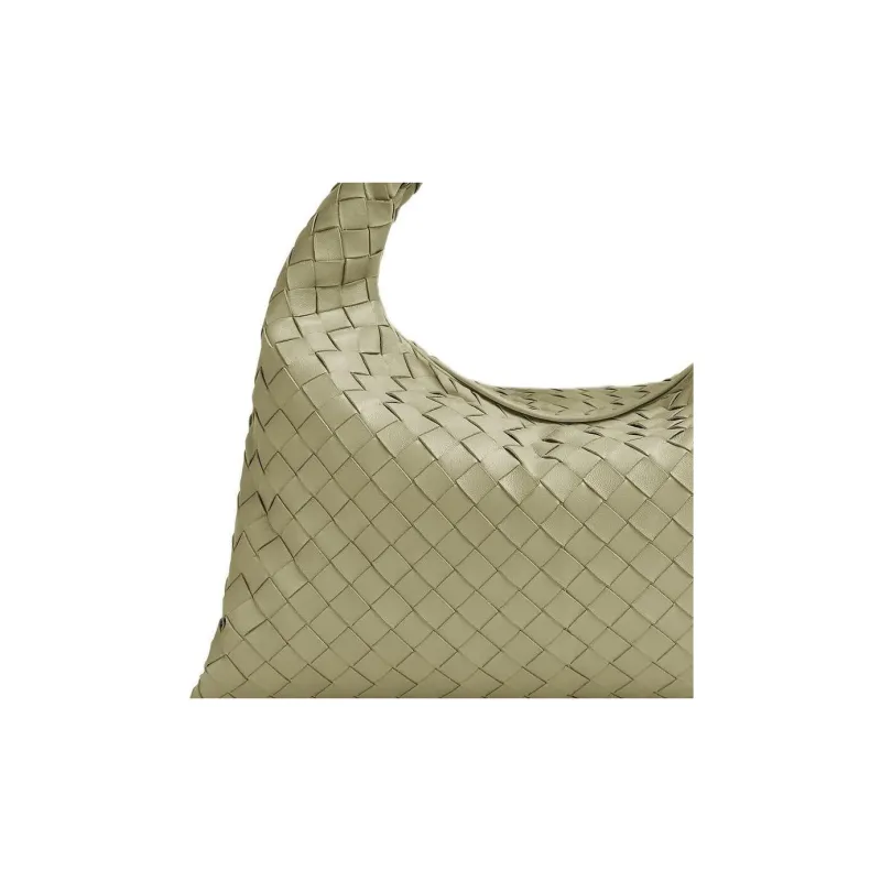 Bottega Veneta Intrecciato Calfskin Handbag, Shoulder Bag Small Size Women's Cave Stone Green-4