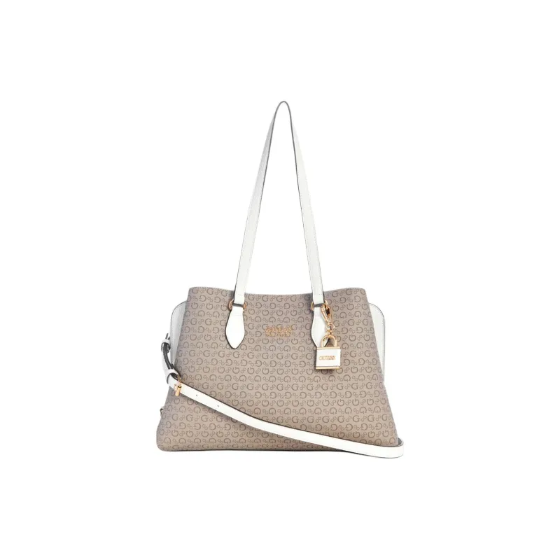 GUESS Artificial Leather Portable Crossbody Bag, Shoulder Bag Women's Taupe-0