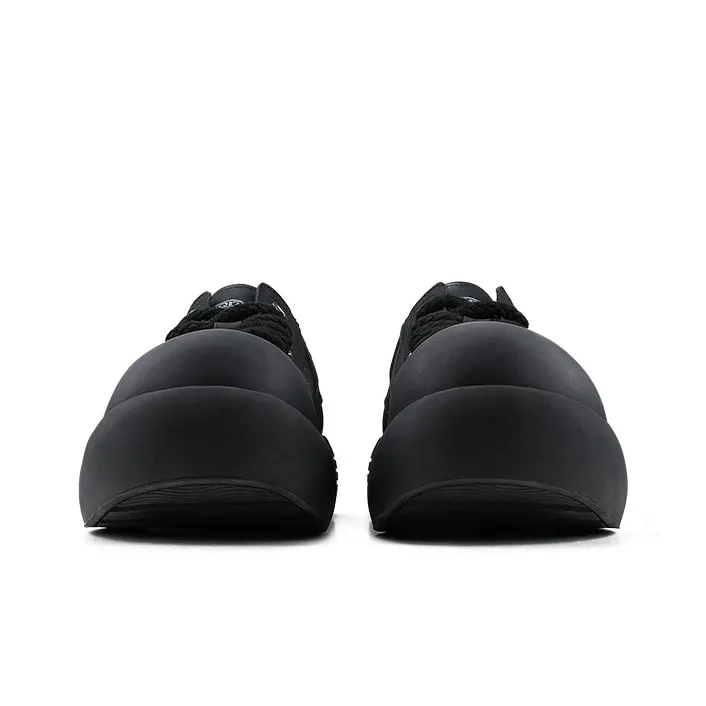 HANQIAORIJI Black Blood Series Skateboard Shoes Unisex Low Top Black-6