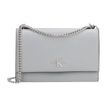 CALVIN KLEIN Blended Material Crossbody Bag, Shoulder Bag Women's Gray Blue