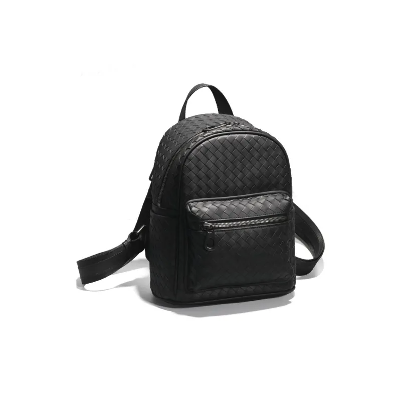 CMLZIUA Top Grain Cow Leather Backpack Large Size Unisex Black-0
